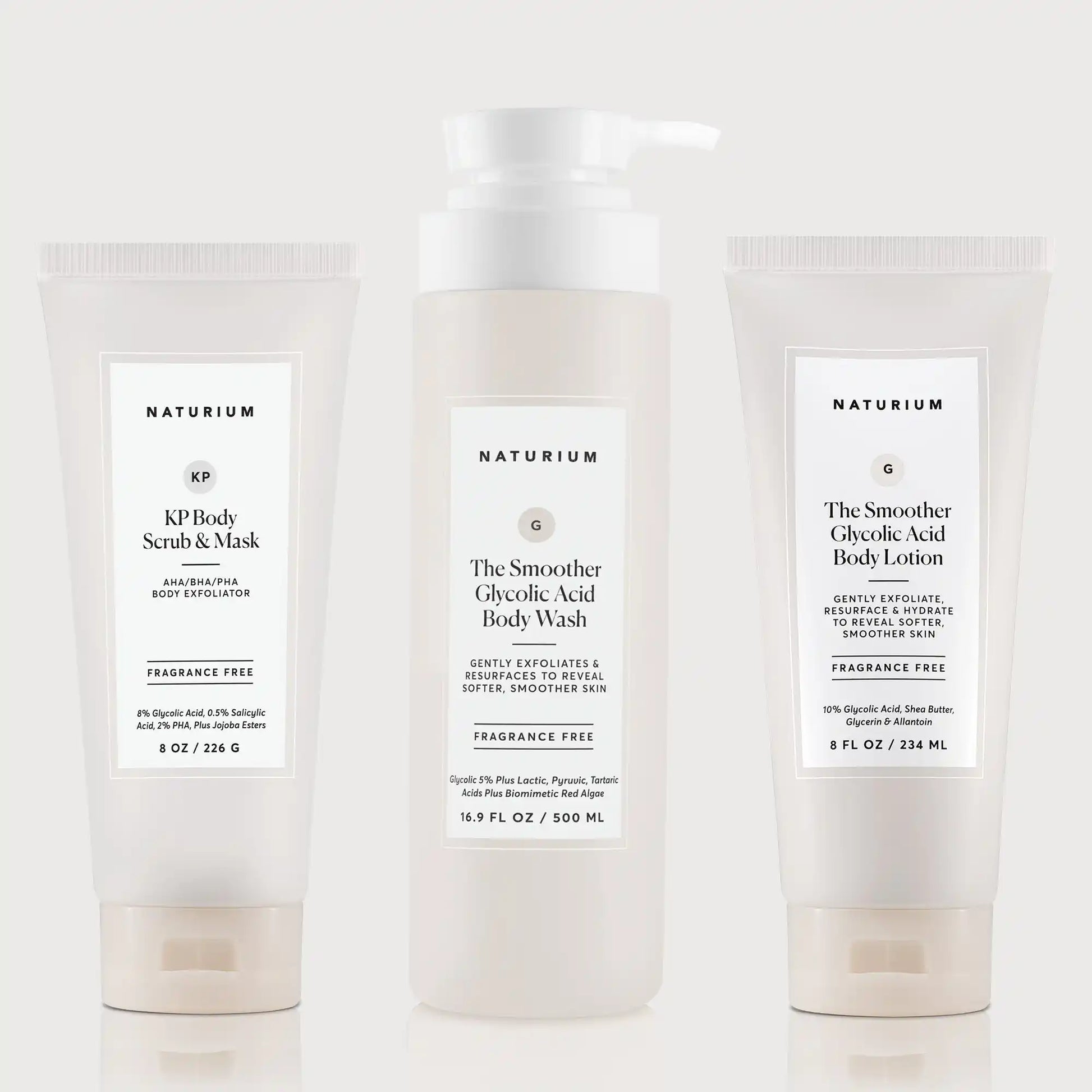 the-glycolic-acid-body-bundle-p1 NATR_KPScrub_SmootherBodyWash_SmootherLotion_Bundle_ecomm.webp